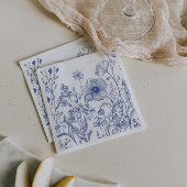 Etwas Blau, bevor ich Serviette