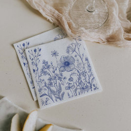 Etwas Blau, bevor ich Serviette