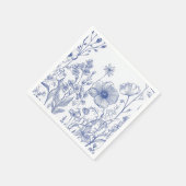 Etwas Blau, bevor ich Serviette (Ecke)