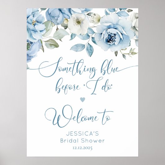 Etwas Blau, bevor ich staubige Begrüßung Poster (Vorne)