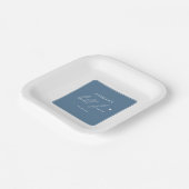 Etwas Blau bevor ich stilvolles Brautparty mache Pappteller (Gewinkelt)