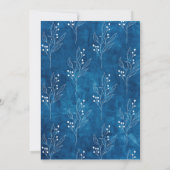 Etwas Blau, bevor ich texturierte Brautparty Einladung (Rückseite)