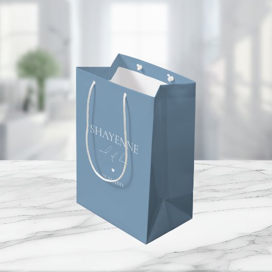 Etwas Blau, bevor ich Trauzeugin zu bevorzugen Mittlere Geschenktüte