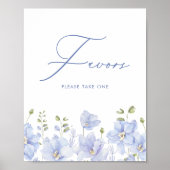 Etwas Blau, bevor ich tue, bevorzugt Brautparty Poster (Vorne)