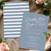 Etwas Blau bevor ich tue | Blaues Brautparty Einladung