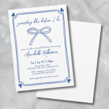 Etwas Blau bevor ich tue Whimsisches Brautparty