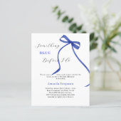 Etwas Blau, bevor ich weißes Brautparty beuge (Stehend Vorderseite)