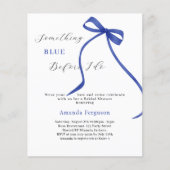 Etwas Blau, bevor ich weißes Brautparty beuge (Vorderseite)