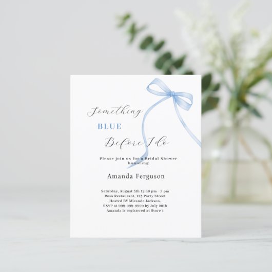 Etwas Blau, bevor ich weißes Brautparty beuge (Stehend Vorderseite)