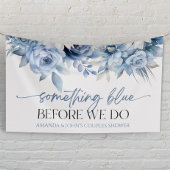 Etwas Blau bevor wir Blumenpaare Dusche machen Banner