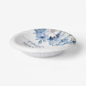 Etwas Blau bevor wir Blumenpaare Dusche machen Pappteller (Gewinkelt)