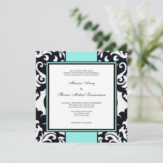 Etwas Blau Einladung (Stehend Vorderseite)