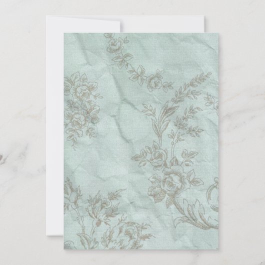 Etwas Blau Einladung (Rückseite)