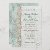 Etwas Blau Einladung (Vorne/Hinten)