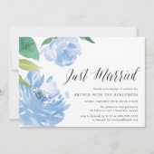 Etwas Blau | Einladung nach Hochzeitsfeiern (Vorderseite)