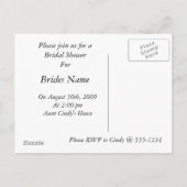 Etwas Blau Einladungspostkarte (Rückseite)