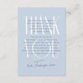 Etwas Blau | Elegantes florales Brautparty Dankeskarte (Vorderseite)