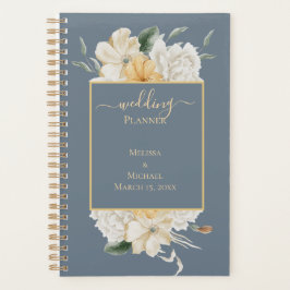 ETWAS BLAU - FLORAL Border Wedding Planner Planer