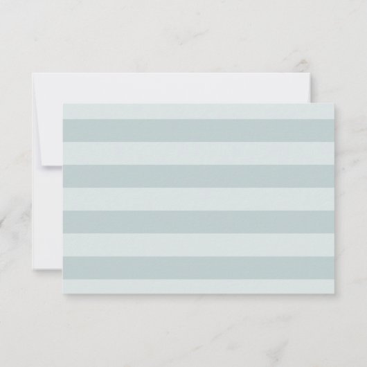 Etwas Blau | Floral Wedding RSVP MEAL Option (Rückseite)