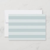 Etwas Blau | Floral Wedding RSVP MEAL Option Karte (Rückseite)