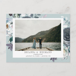 Etwas Blau | FOTO SPEICHERN DAS DATUM Ankündigungspostkarte