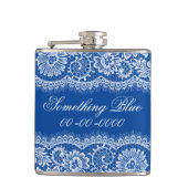 Etwas Blau für die Bride Personalize Flask Flachmann (Vorderseite)