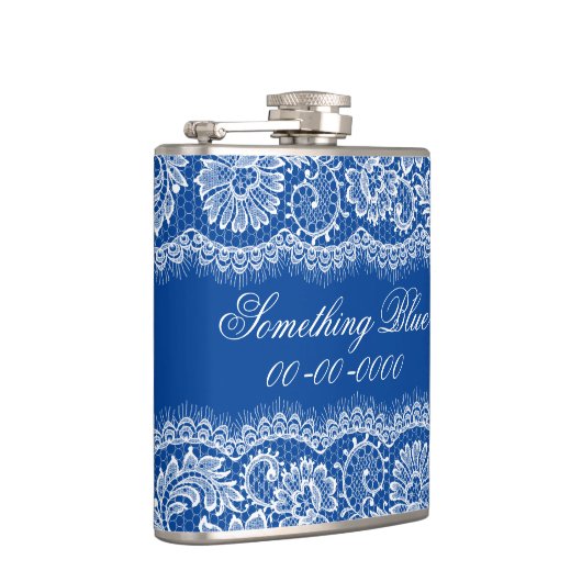 Etwas Blau für die Bride Personalize Flask Flachmann (Rechts)