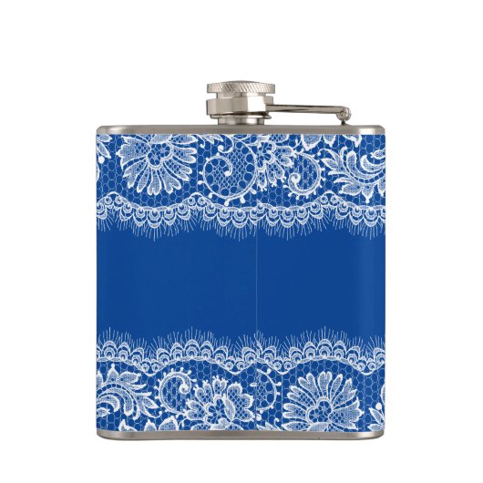 Etwas Blau für die Bride Personalize Flask Flachmann (Rückseite)