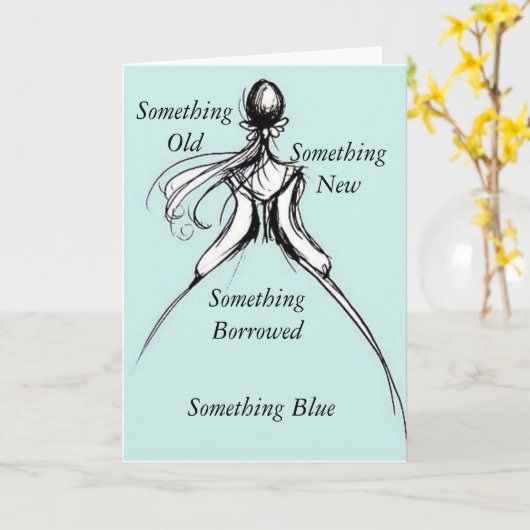 Etwas blau karte (Gelbe Blume)