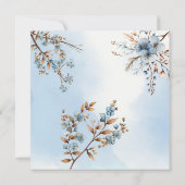 Etwas Blau mache ich Blossom Brunch Brautparty Einladung (Rückseite)