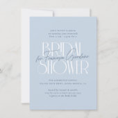 Etwas Blau | Modernes, fett geblümtes Brautparty Einladung (Vorderseite)