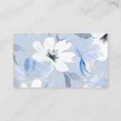 Etwas Blau | Modernes, florales Brautparty Begleitkarte (Rückseite)