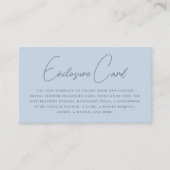 Etwas Blau | Modernes, florales Brautparty Begleitkarte (Vorderseite)