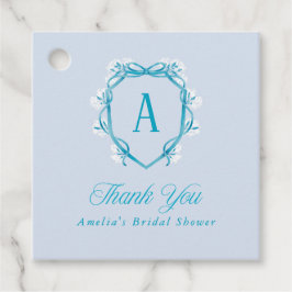 Etwas Blau Vielen Dank Brautparty Floral Geschenkanhänger