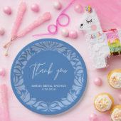 Etwas Blau vor dem blauen Brautparty Pappteller (Party)