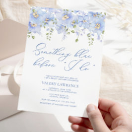 Etwas Blau vor dem botanischen Brautparty Einladung