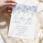 Etwas Blau vor dem botanischen Brautparty Einladung