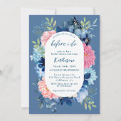 Etwas Blau vor dem Brautparty Einladung (Vorderseite)