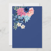 Etwas Blau vor dem Brautparty Einladung (Rückseite)