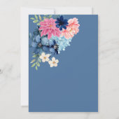 Etwas Blau vor dem Brautparty Einladung (Rückseite)