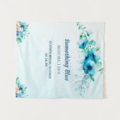 Etwas Blau vor dem Brautparty-Hintergrund Wandteppich (Vorderseite (Horizontal))