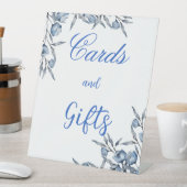 Etwas Blau vor dem Brautparty-Zeichen Sockelschild (In Situ)