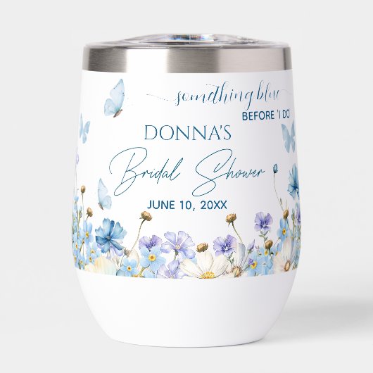 Etwas Blau vor dem "I do" Blumenkohl-Brautparty (Vorderseite)