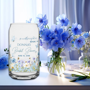 Etwas Blau vor dem "I do" Blumenkohl-Brautparty Dosenglas