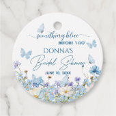 Etwas Blau vor dem "I do" Blumenkohl-Brautparty Geschenkanhänger (Vorderseite)