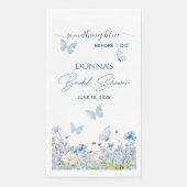 Etwas Blau vor dem "I do" Blumenkohl-Brautparty Serviette (Vorderseite)