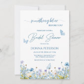 Etwas Blau vor dem QR-Code-Brautparty "I do" Einladung (Vorderseite)