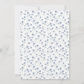 Etwas Blau vor dem Sommer Brautparty Einladung (Rückseite)