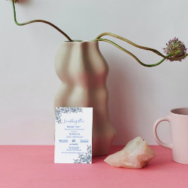 Etwas Blau vor dem staubigen Brautparty Einladung