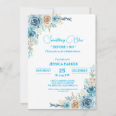 Etwas Blau vor dem staubigen Brautparty Einladung (Vorderseite)